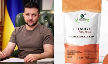 Perusahaan India Namai Produk Teh Baru Mereka Dengan Nama Presiden Ukraina Volodymyr Zelensky